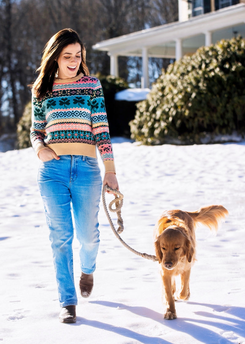 Irish Country Fair Isle Sweater- Women's