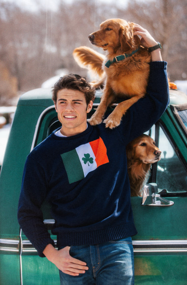 Irish Shamrock Flag Sweater