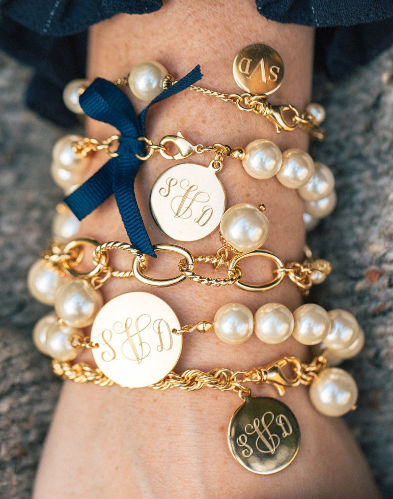 Pearlfection Monogram Bracelet