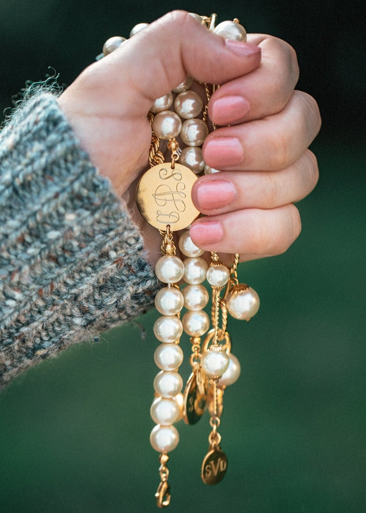 Engravable Pearl Bracelet