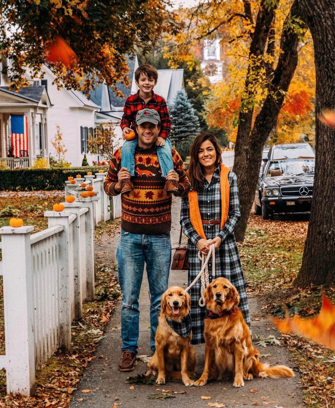 KJP The Fox and Foliage Fair Isle Crewneck Fall Sweater