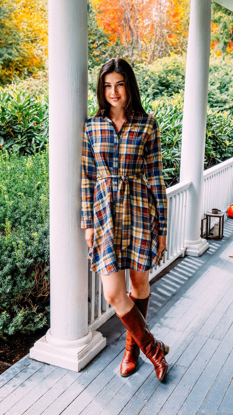 Flannel dress on sale