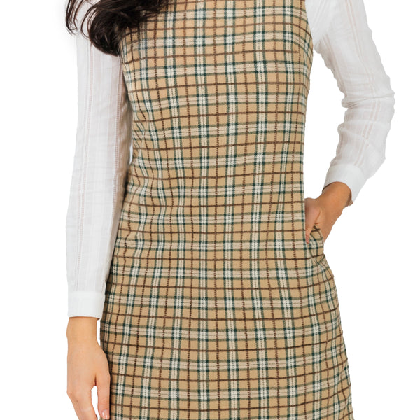 KJP Women's Oak Haven Plaid Shift Dress – Kiel James Patrick