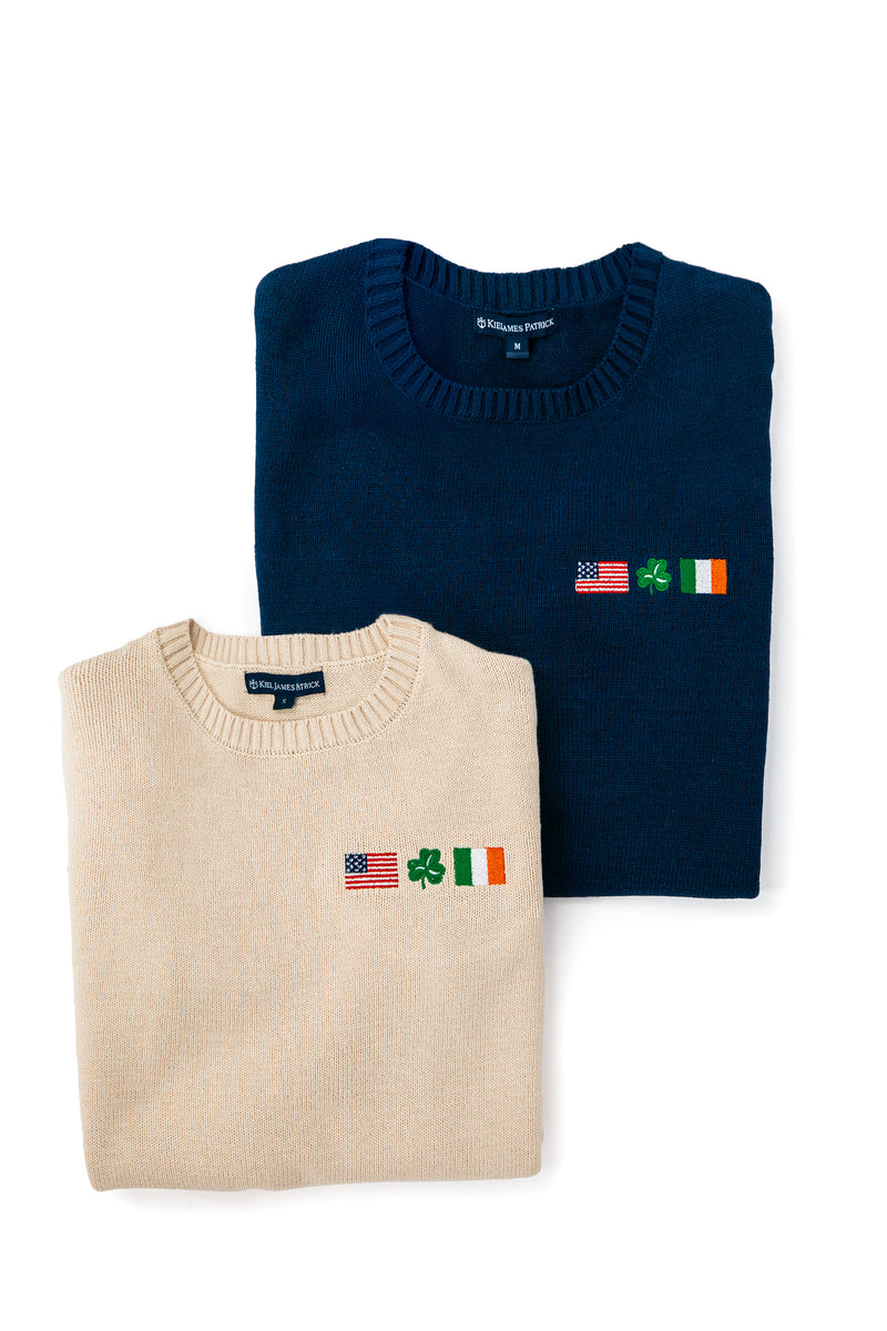 Embroidered Irish American Sweater (Women's)