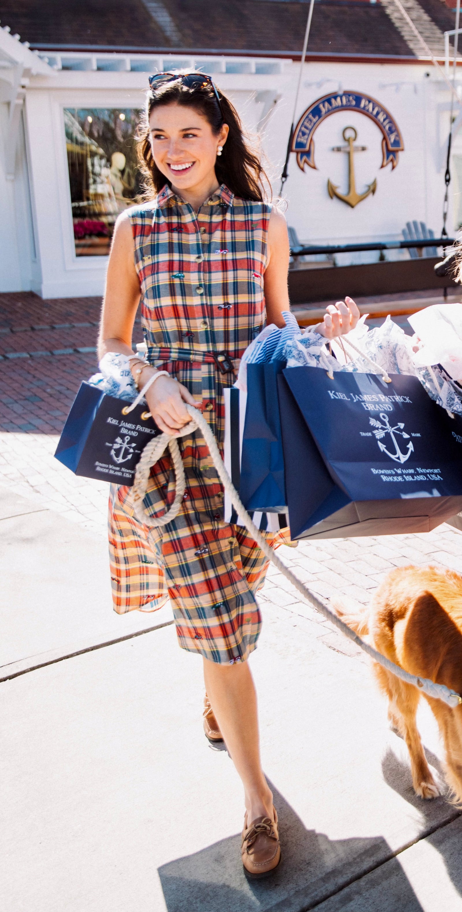 Jeep® x KJP Women's Embroidered Madras Shirtdress – Kiel James Patrick