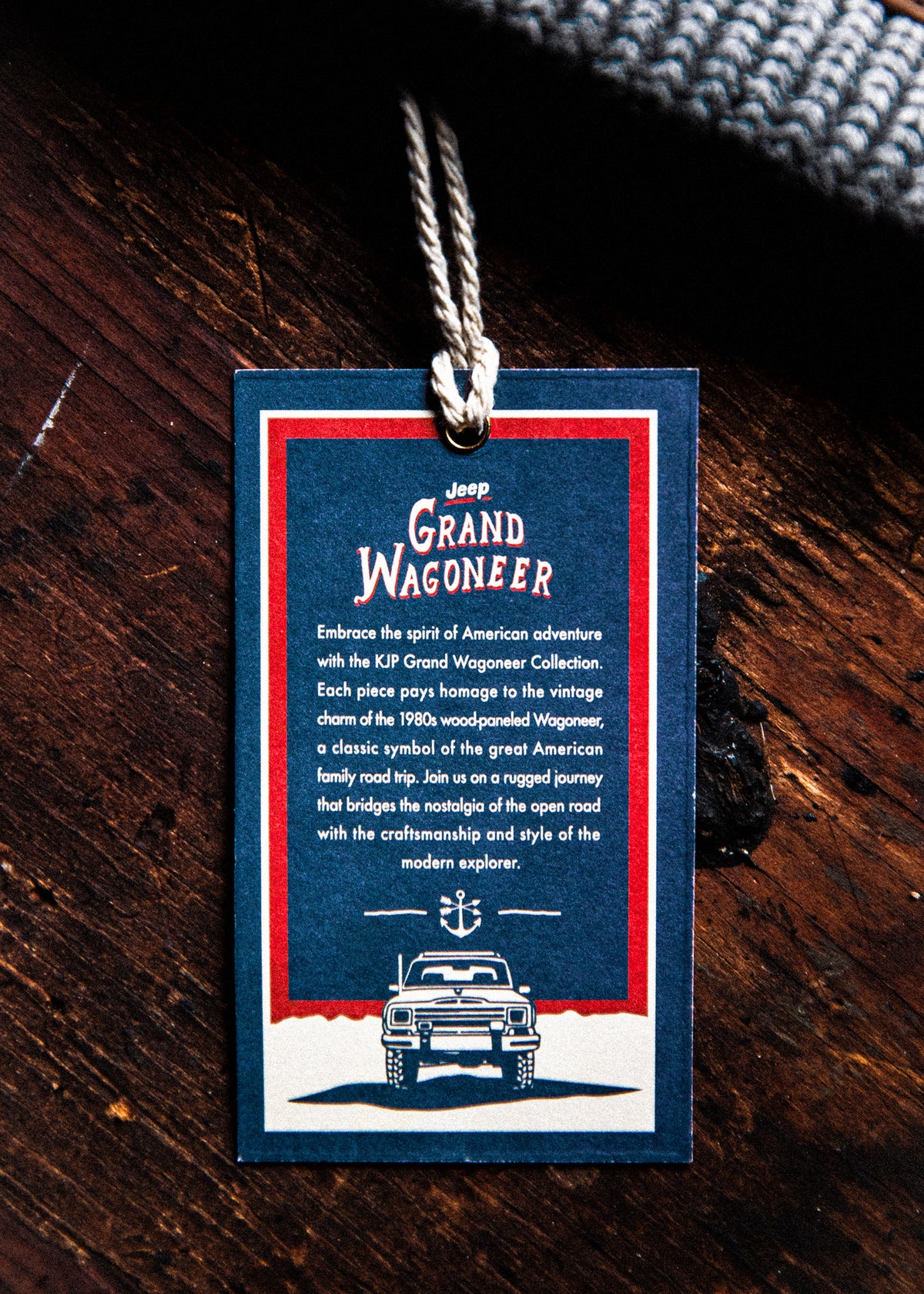 Jeep® x KJP Grand Wagoneer Knit Beanie in Gray