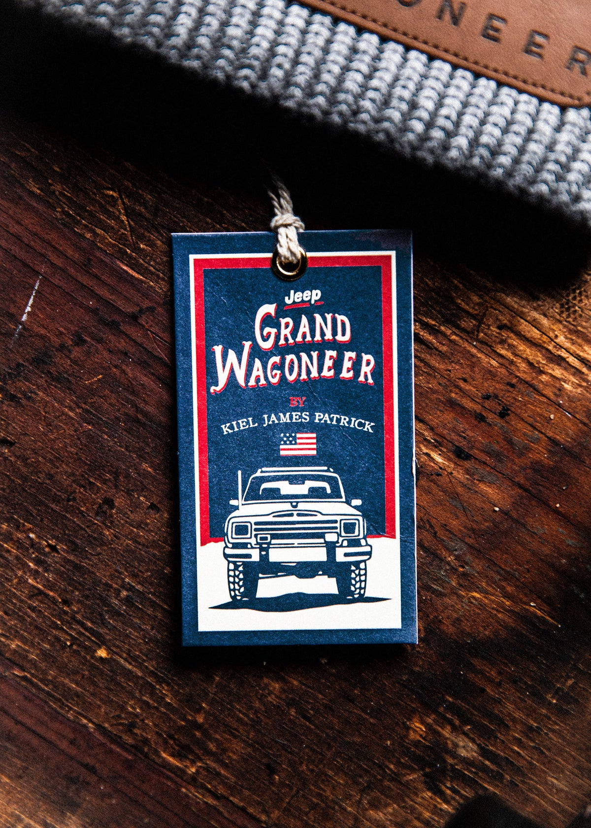 Jeep® x KJP Grand Wagoneer Knit Beanie in Gray