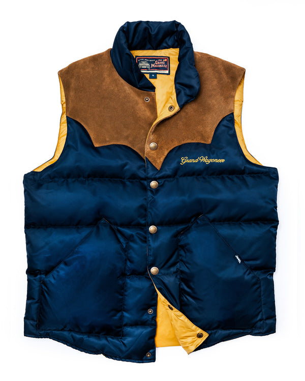 Jeep® x KJP Grand Wagoneer Puffer Vest in Navy