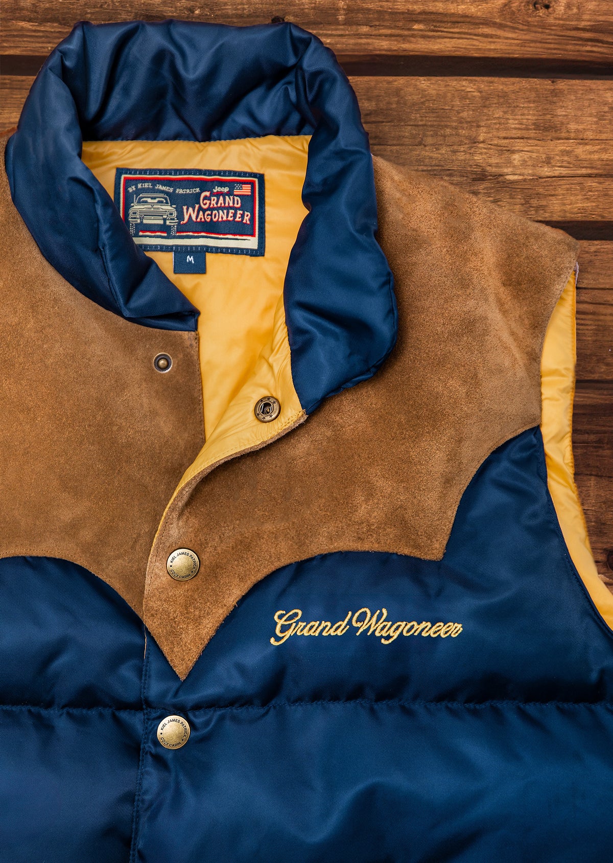 Jeep® x KJP Grand Wagoneer Puffer Vest in Navy