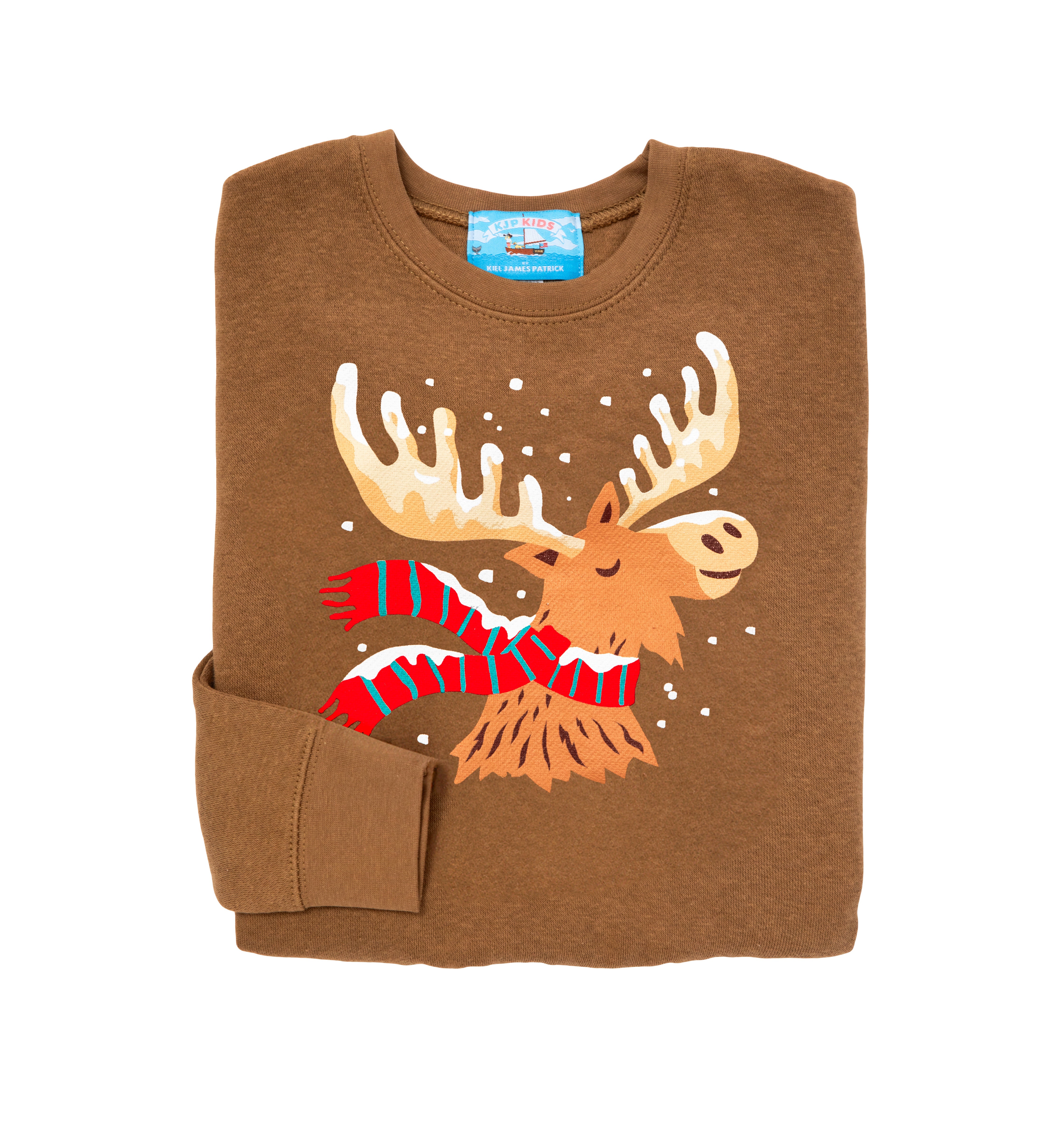 Holiday Moose Kids Sweatshirt