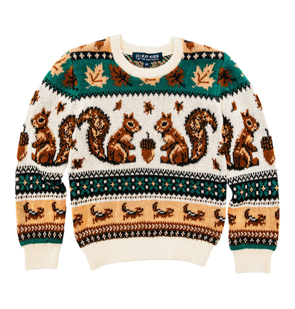 Squirrel Nut Harvest Kids Sweater