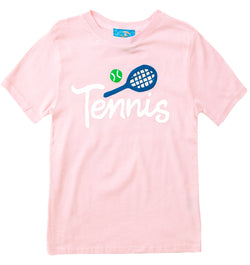 Tennis Kids Graphic T-Shirt in Pink