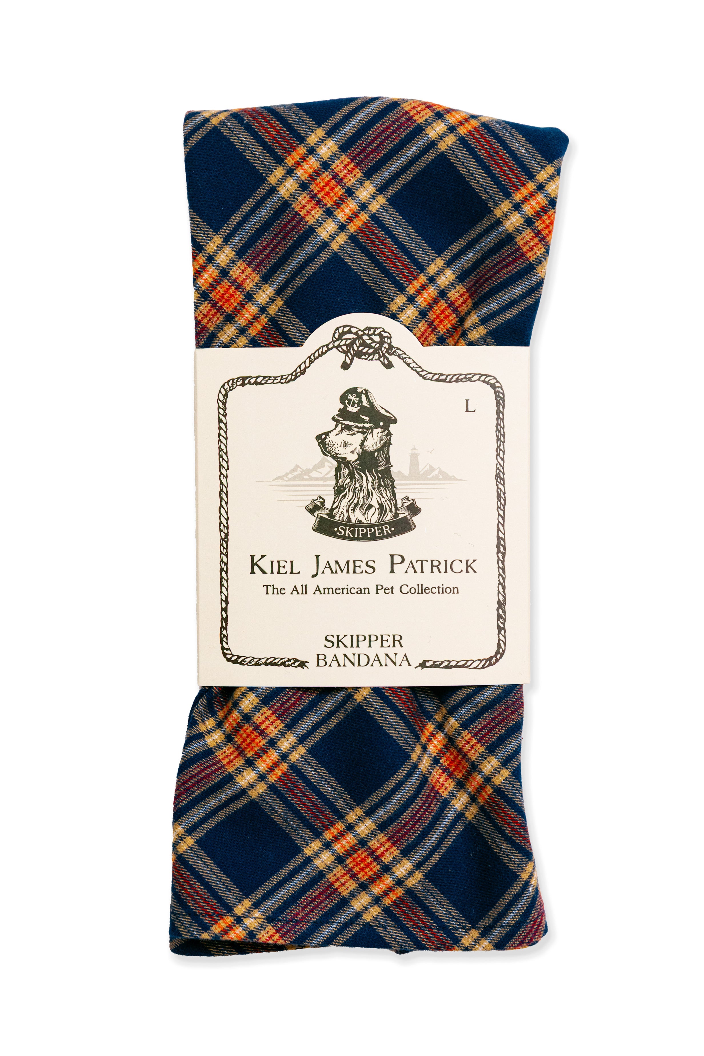 Acadia Coast Flannel Dog Bandana