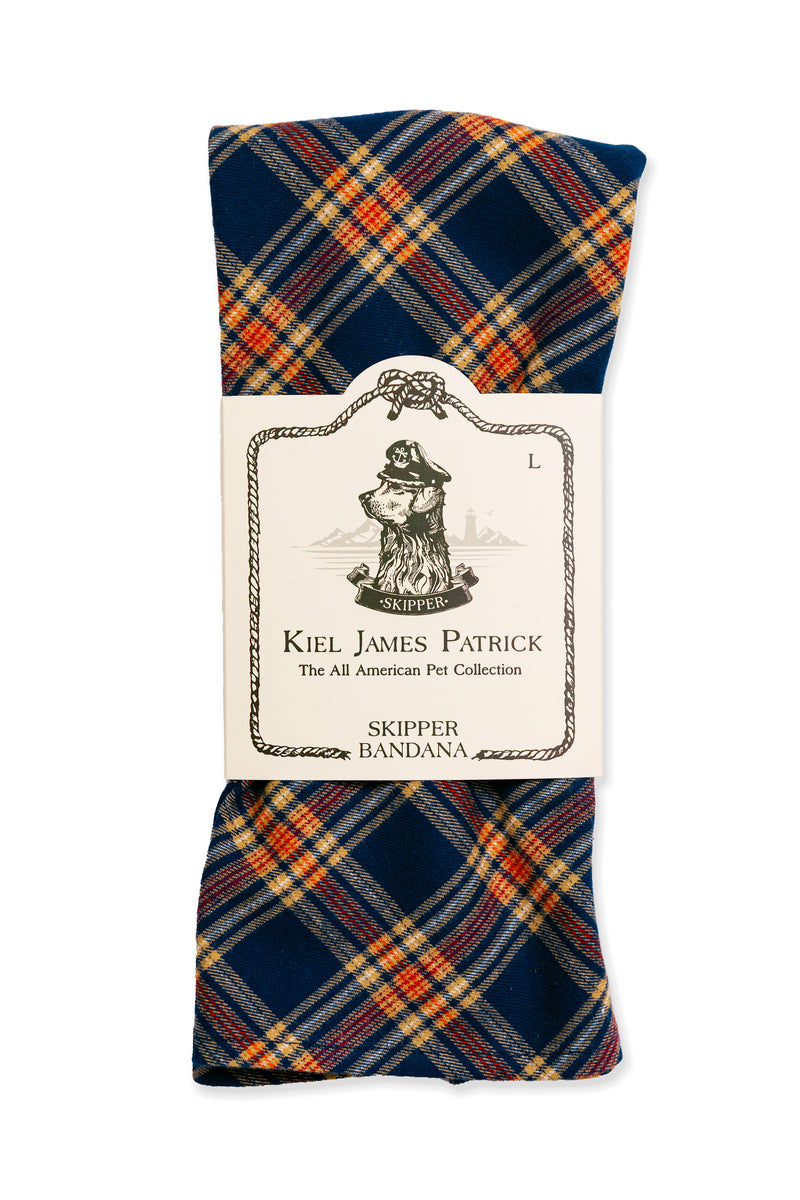 Acadia Coast Flannel Dog Bandana