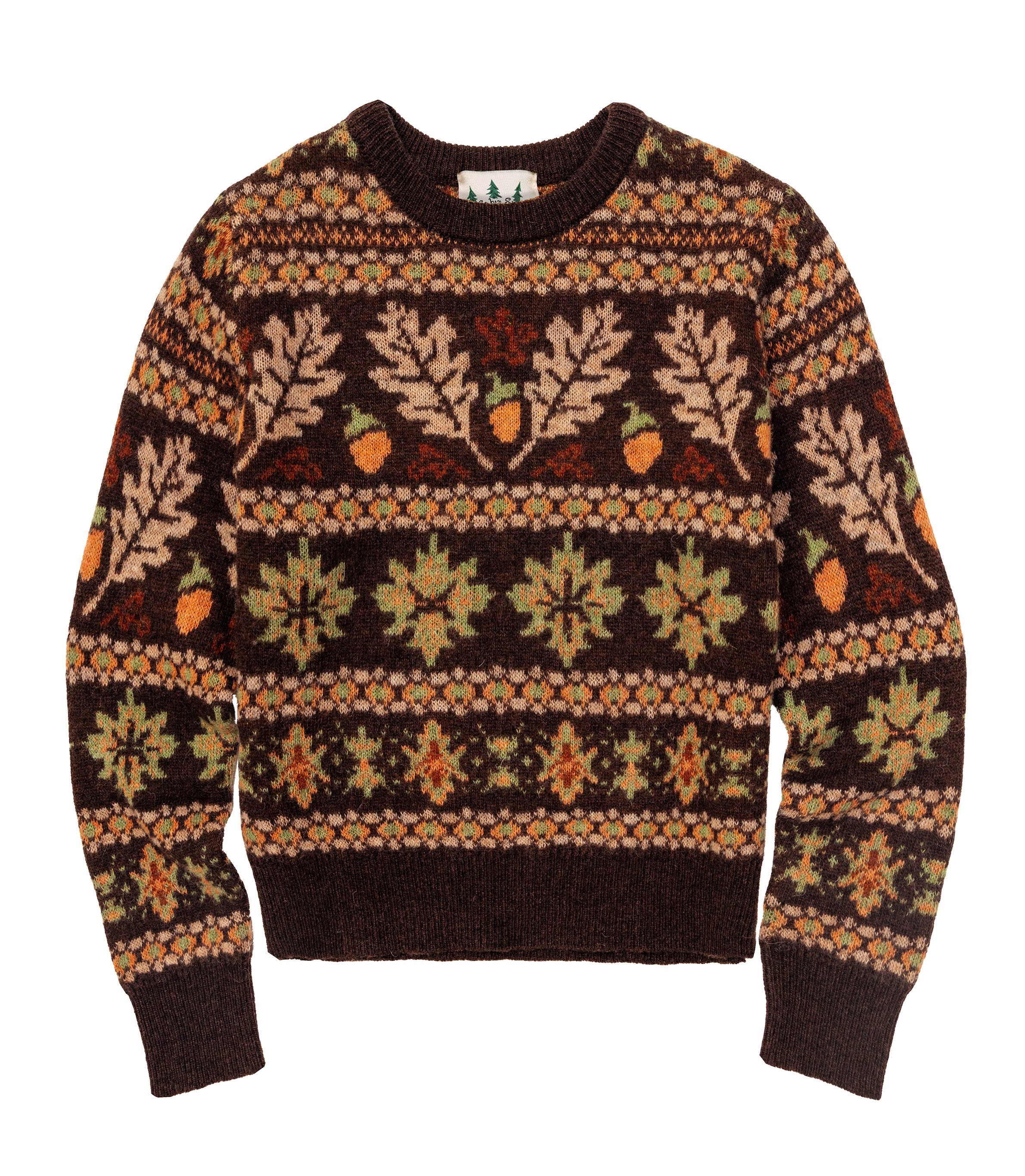 Acorn Leaves Fair Isle Sweater