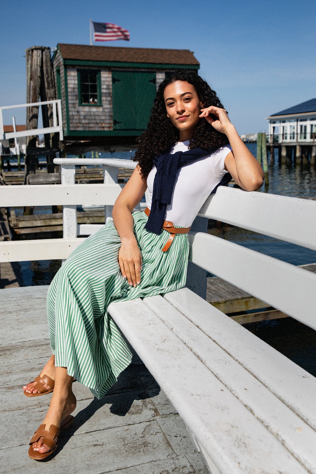 Amelia Stripe Skirt