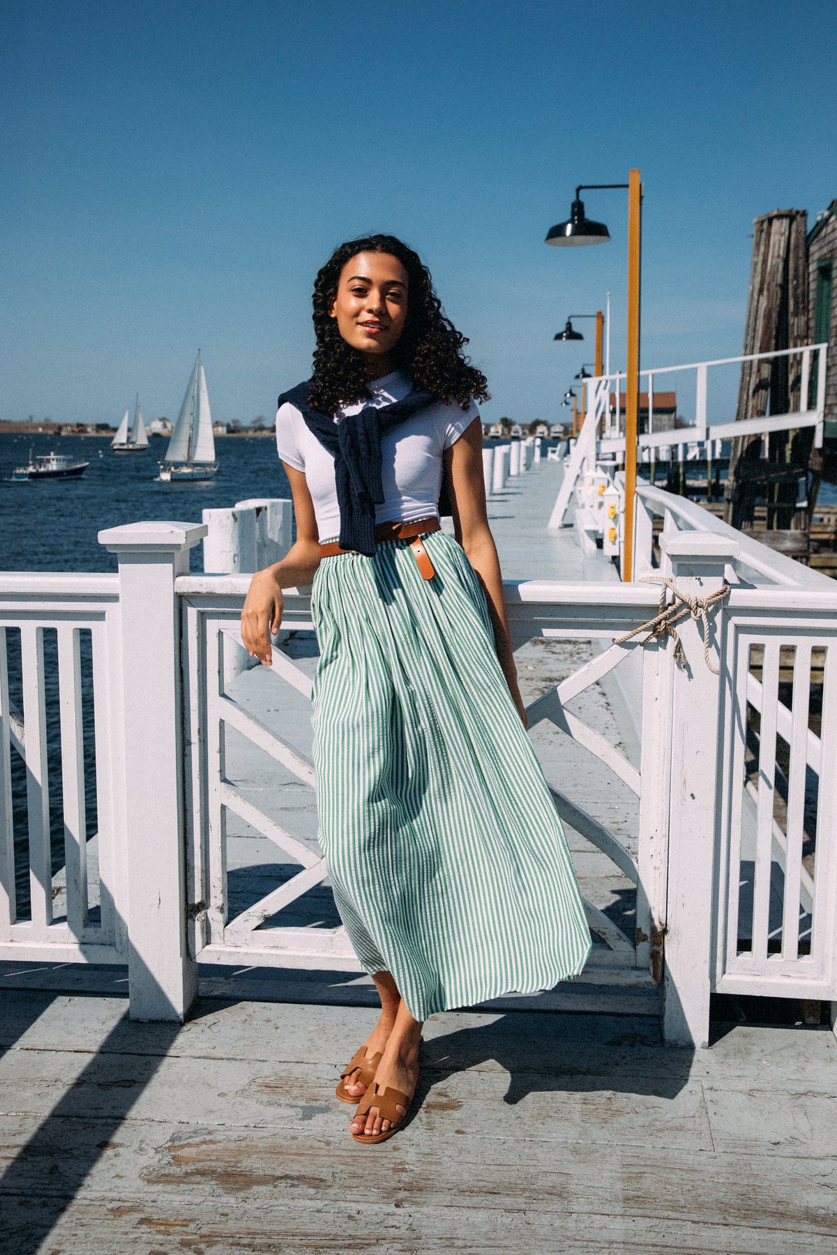 Amelia Stripe Skirt