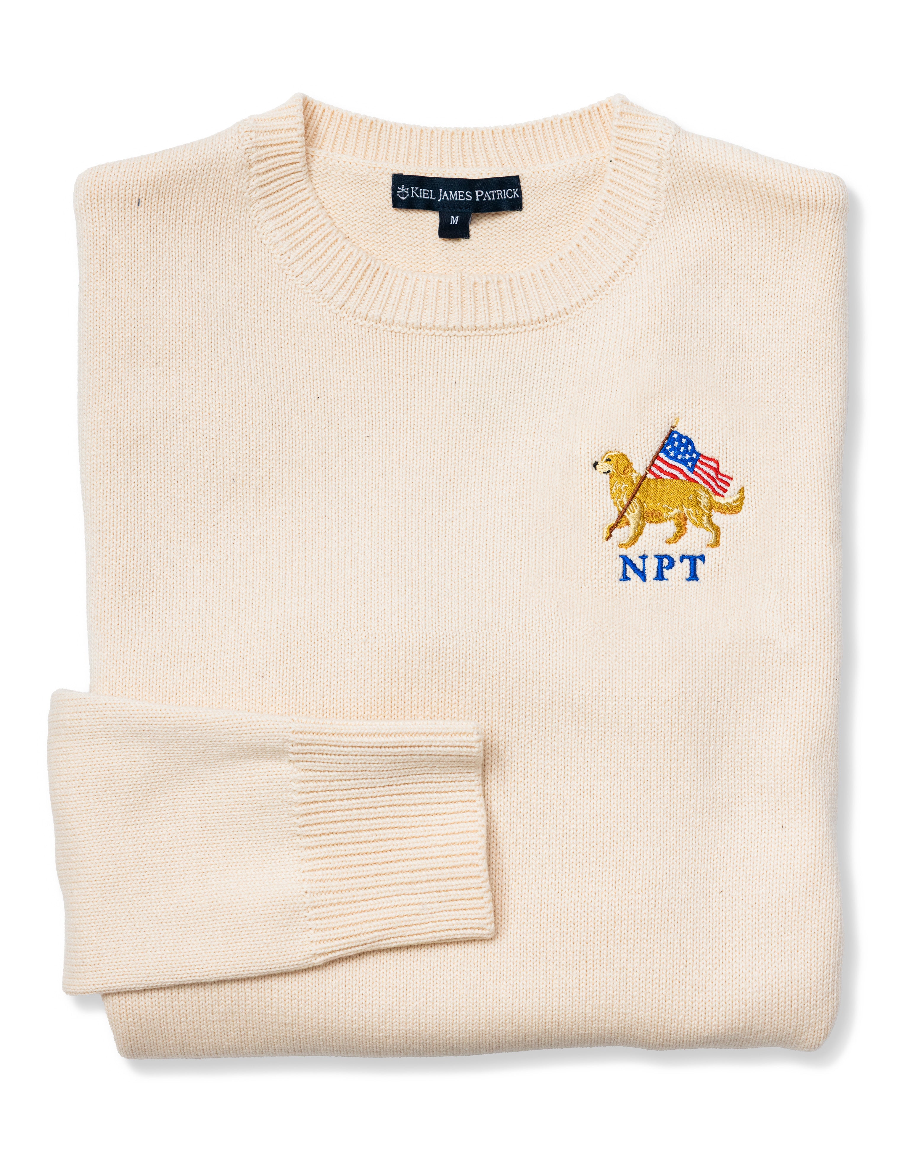 American Golden Embroidered Monogram Sweater - Women's