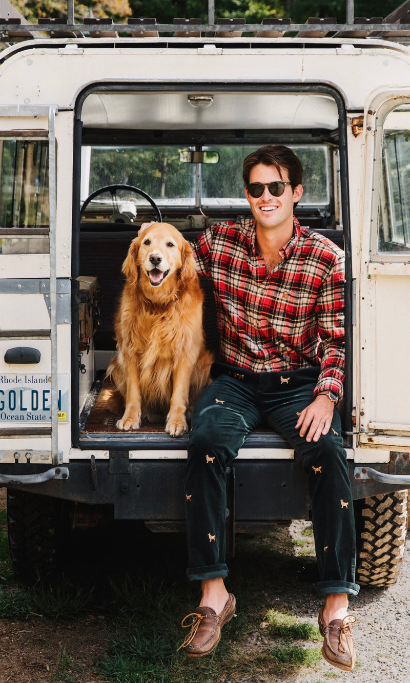 American Retriever Corduroy Pants in Green