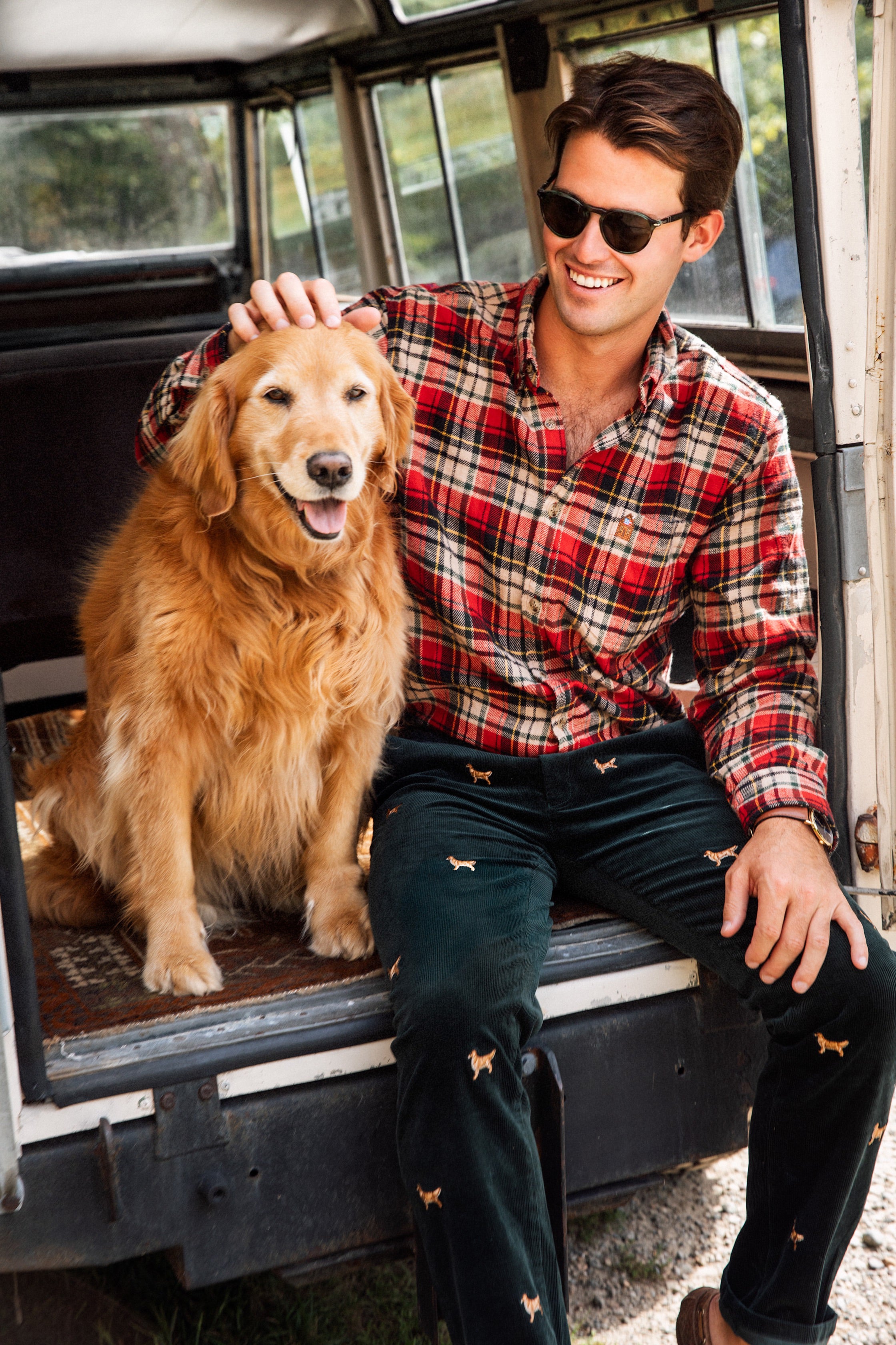American Retriever Corduroy Pants in Green