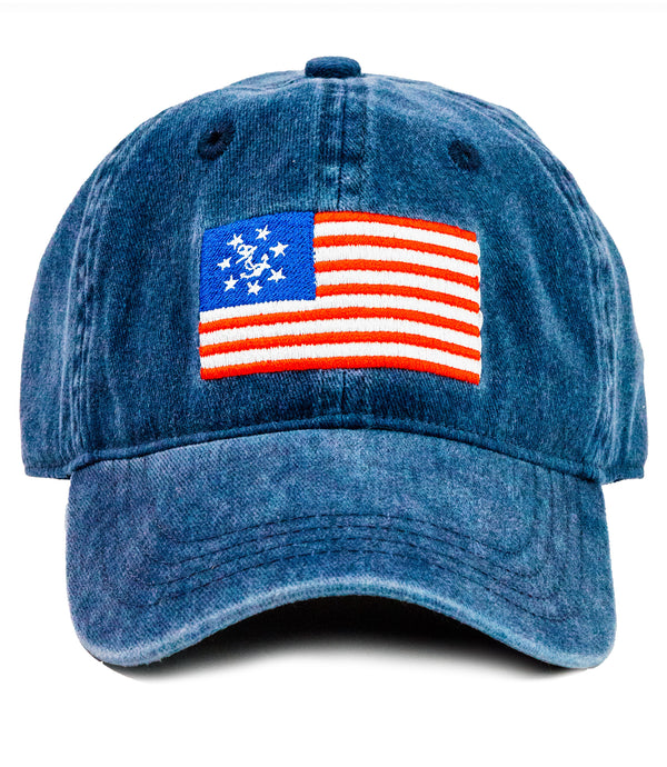 American Yacht Flag Hat in Navy