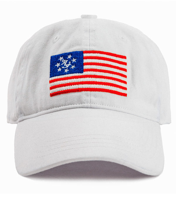 American Yacht Flag Hat in White