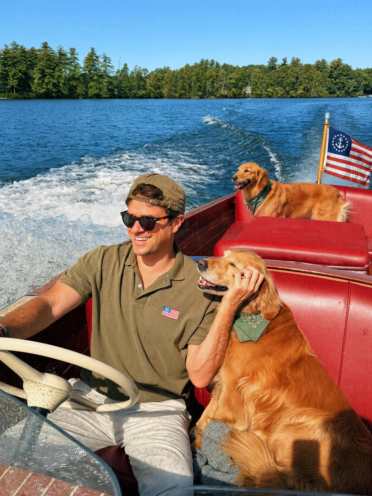 American Yacht Polo in Olive