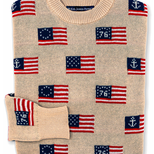 KJP Men's Heritage Americana Flag Crewneck Sweater – Kiel James