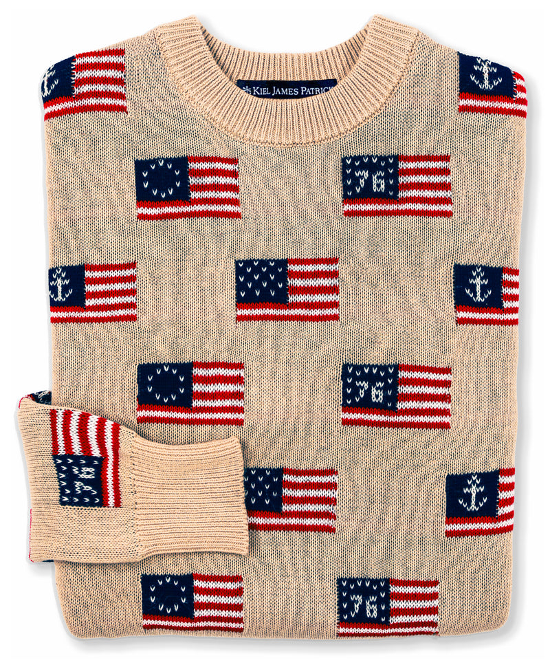 KJP Men's Heritage Americana Flag Crewneck Sweater – Kiel James