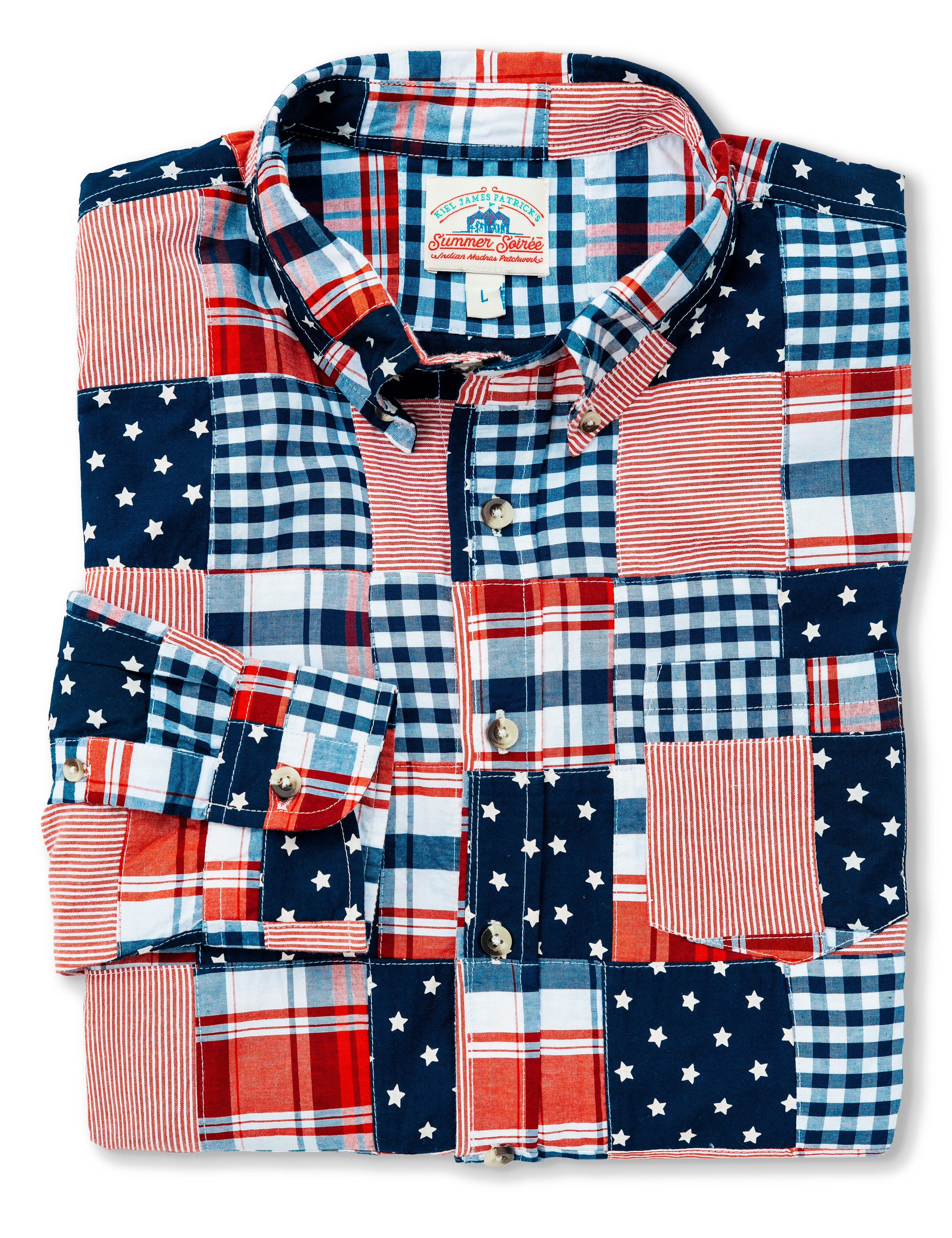 Americana Patchwork Madras Shirt