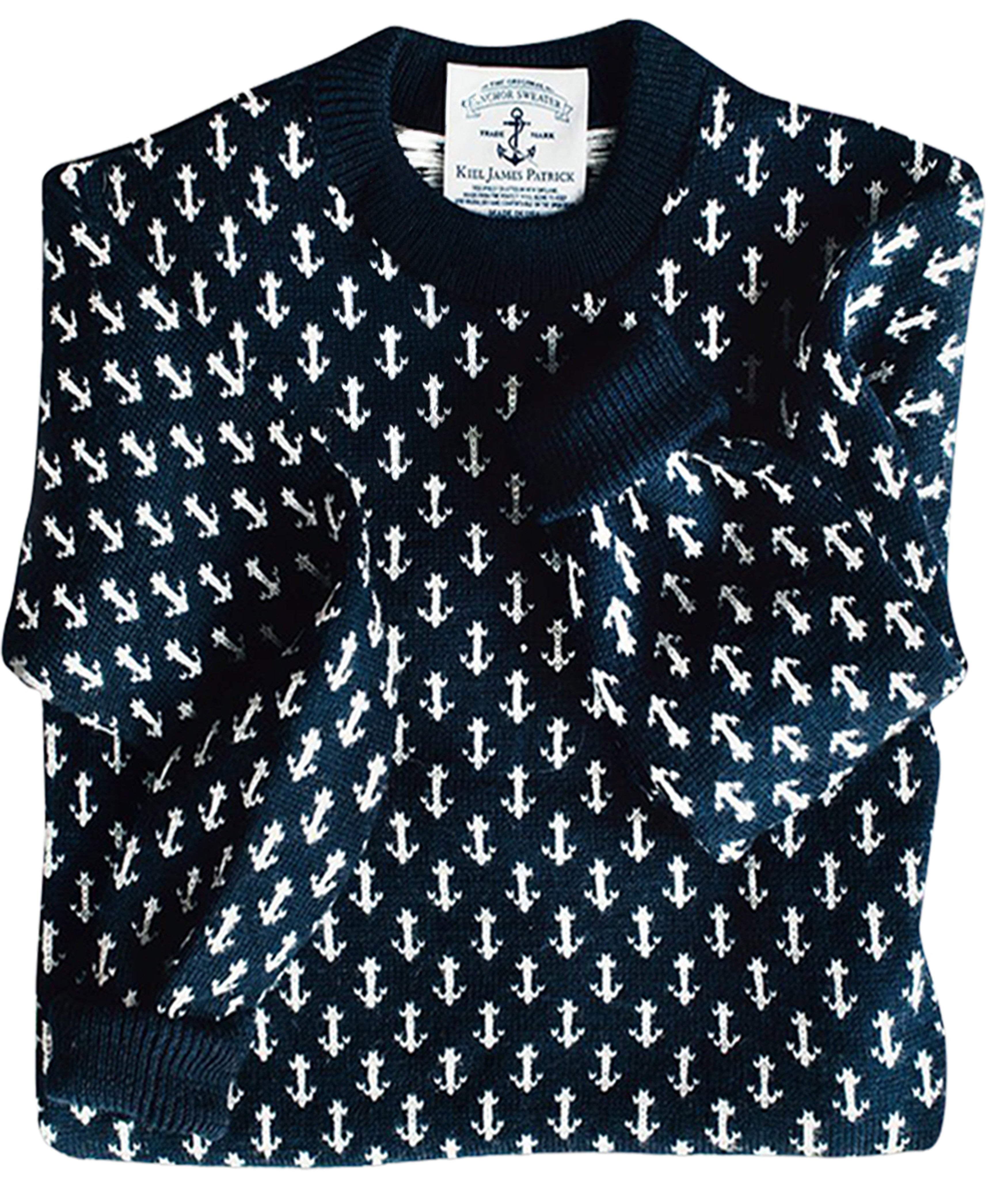 The Original Anchor Birdseye Sweater in Navy