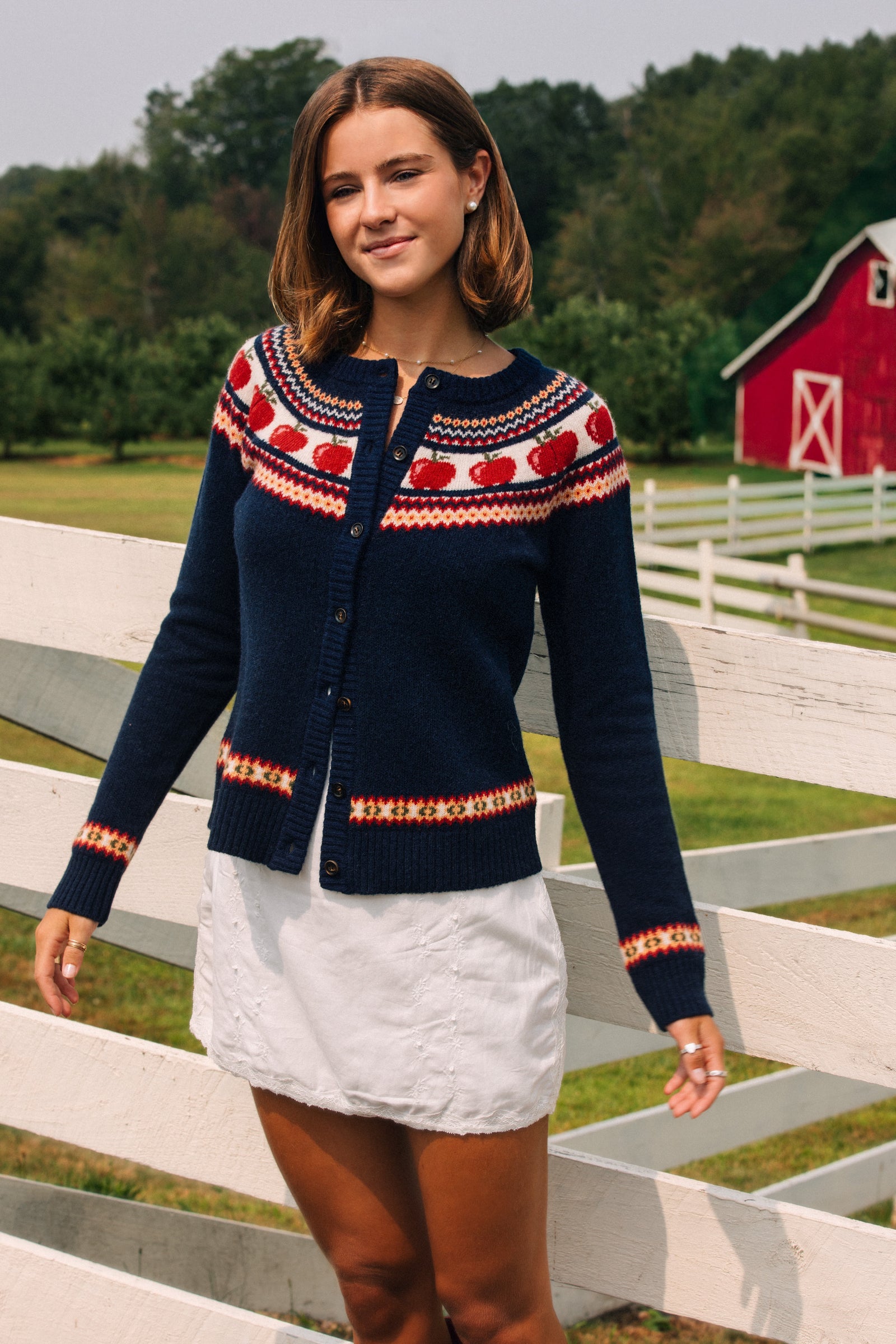 KJP Women's Apple Grove Fair Isle Cardigan Sweater – Kiel James