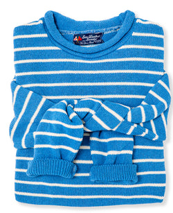 KJP Women's Atlantic Drift Cotton Rollneck Sweater in Blue and