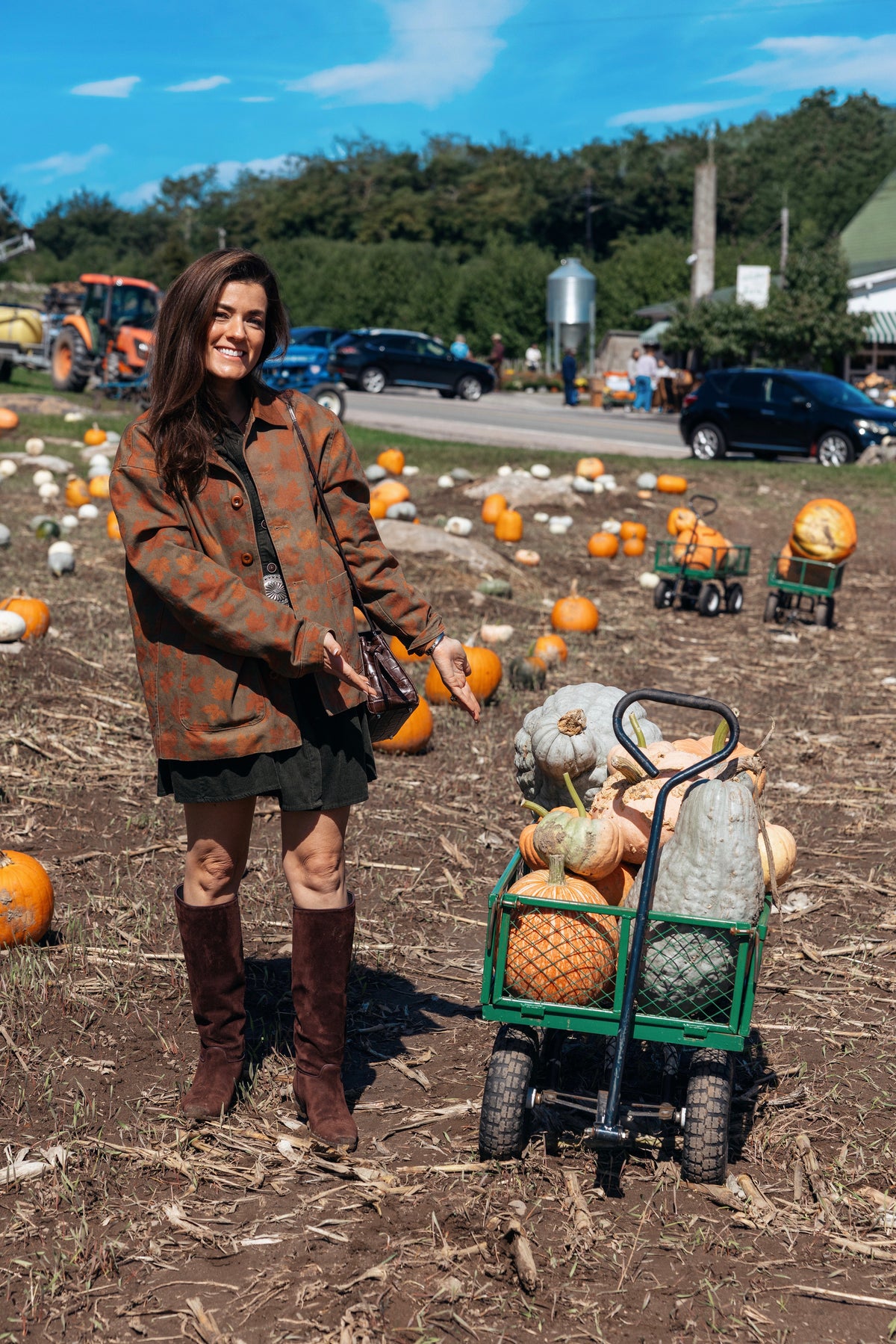Autumn Leaves Canvas Barn Coat