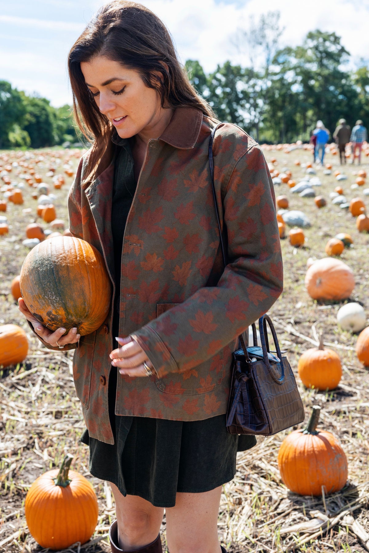 Autumn Leaves Canvas Barn Coat