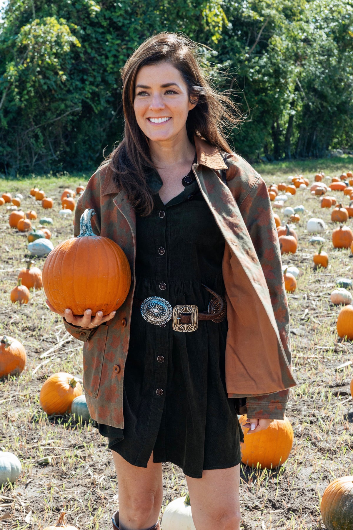 Autumn Leaves Canvas Barn Coat