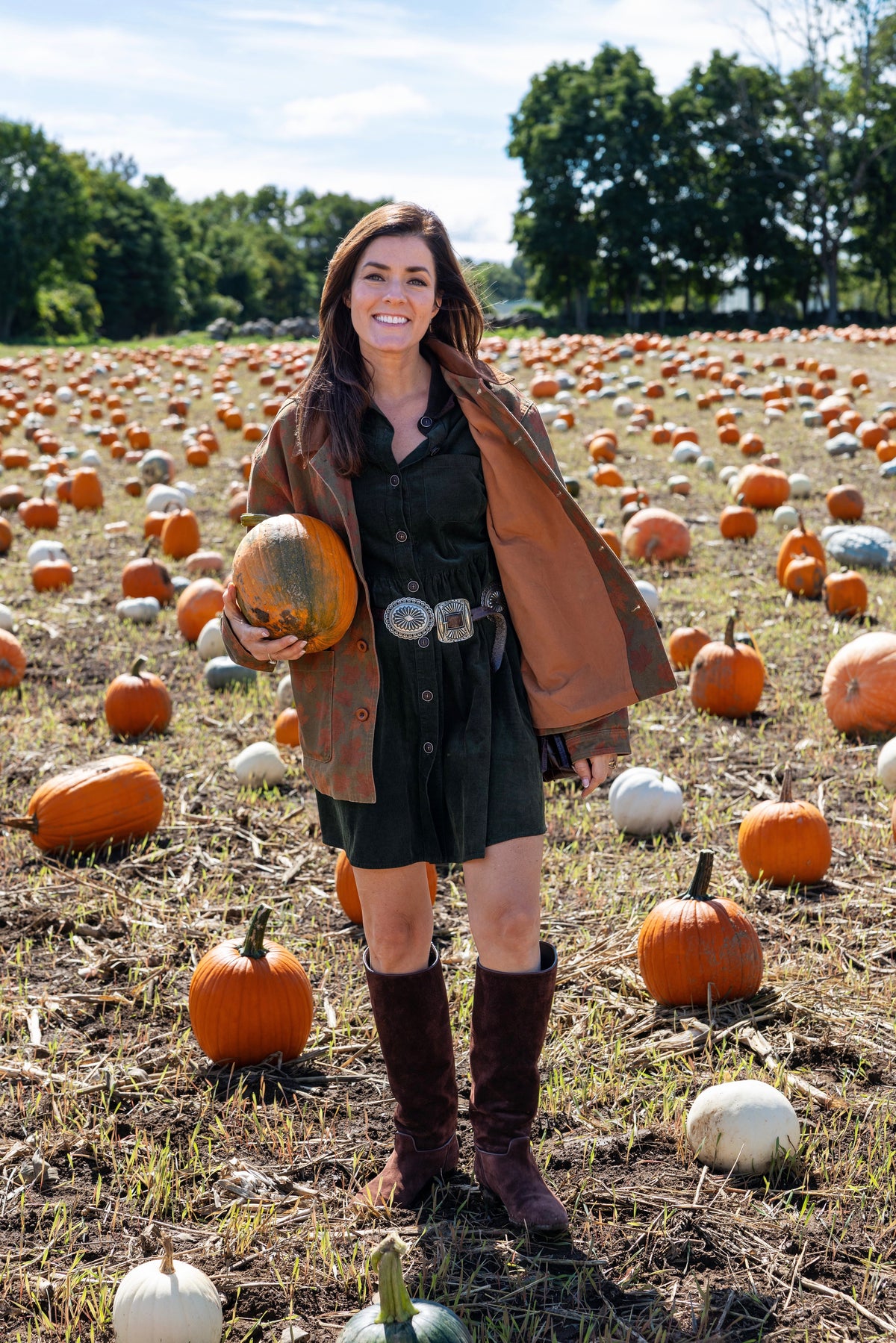 Autumn Leaves Canvas Barn Coat