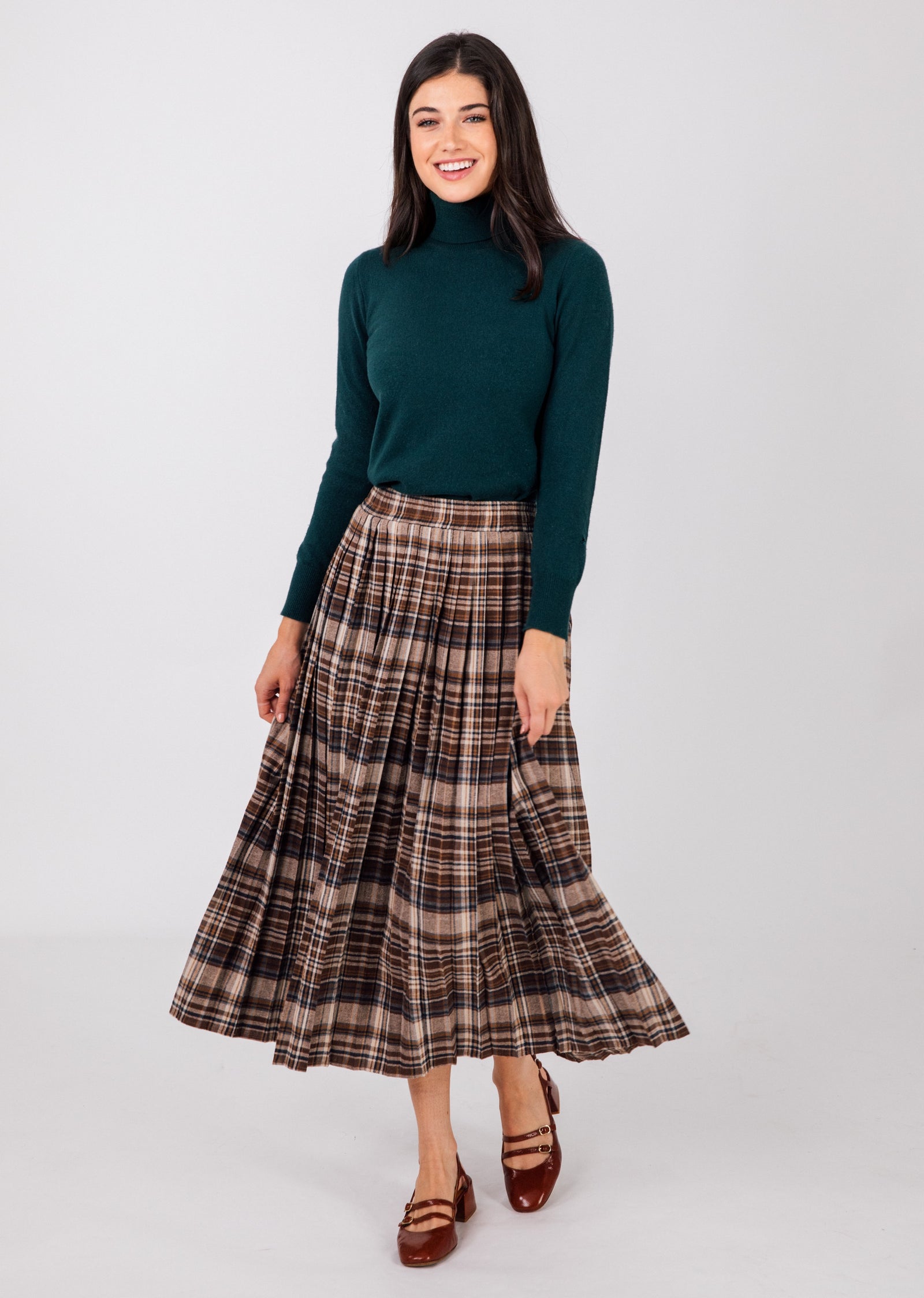 KJP Women's Avondale Plaid Pleated Skirt – Kiel James Patrick
