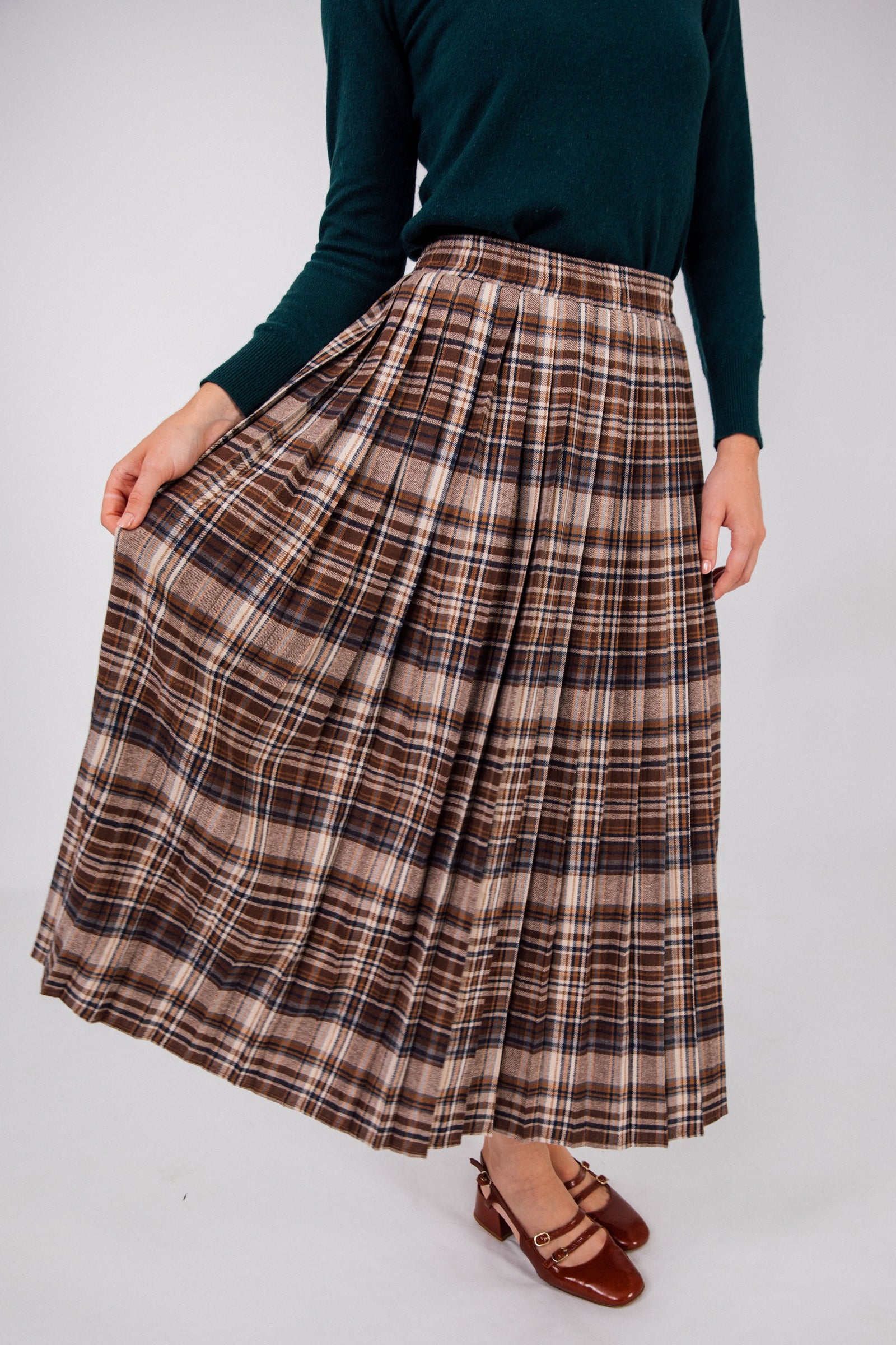 KJP Women's Avondale Plaid Pleated Skirt – Kiel James Patrick