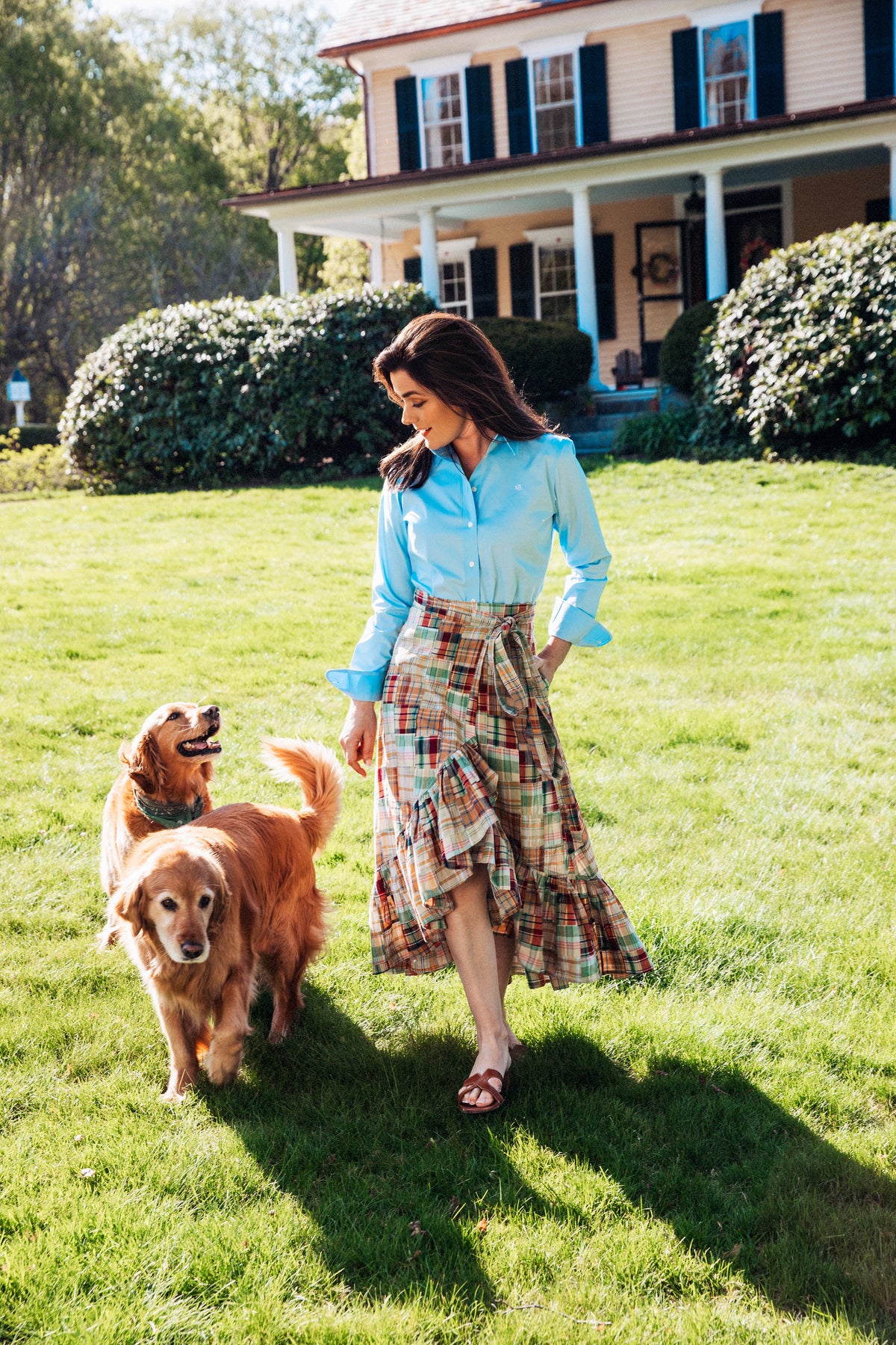 Bar Harbor Patchwork Madras Skirt