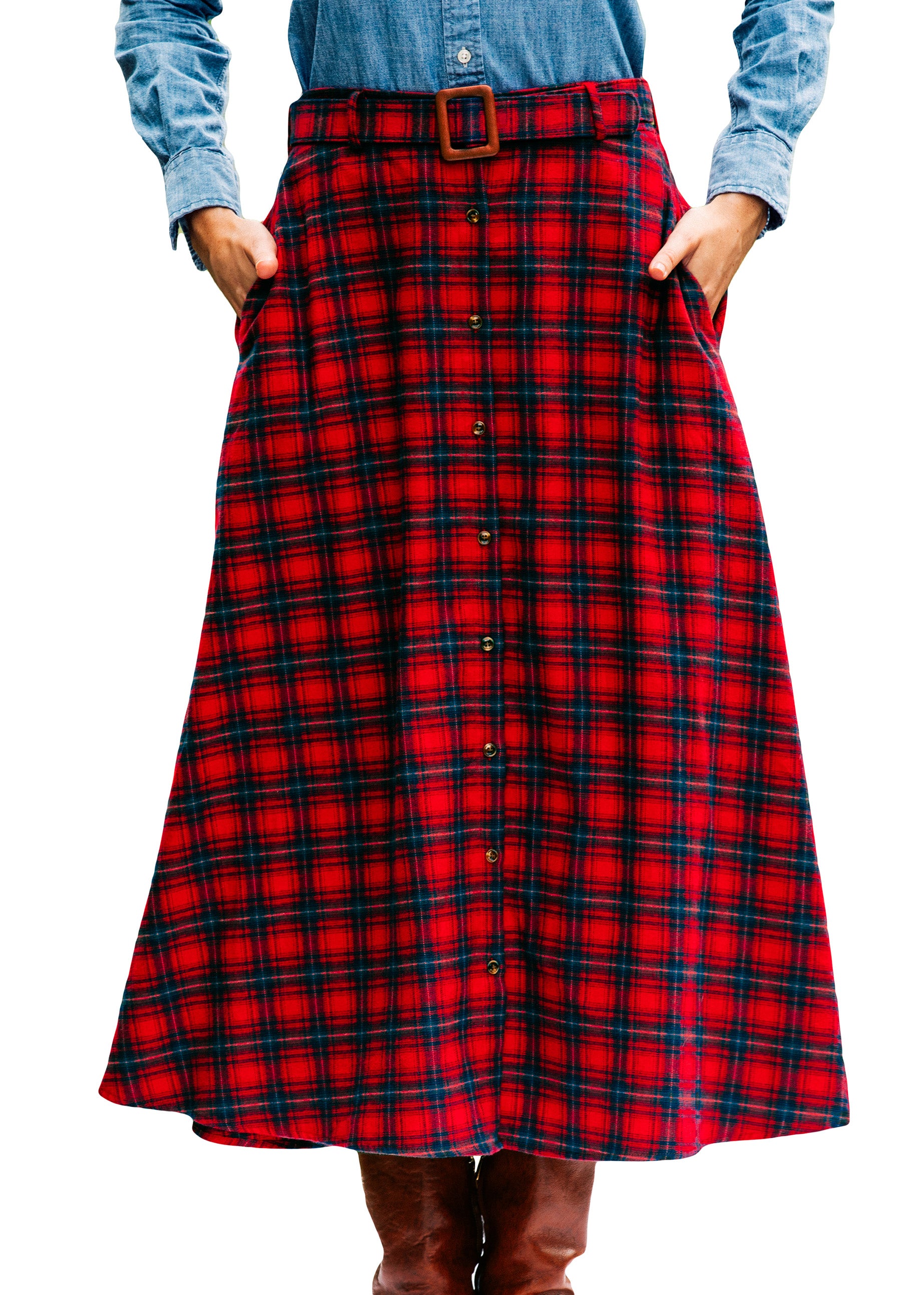 Barnwood Creek Flannel Skirt