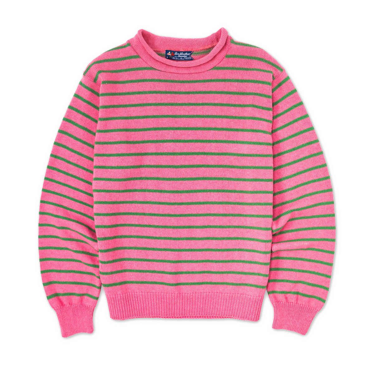 Beach Rose Stripe Rollneck Sweater