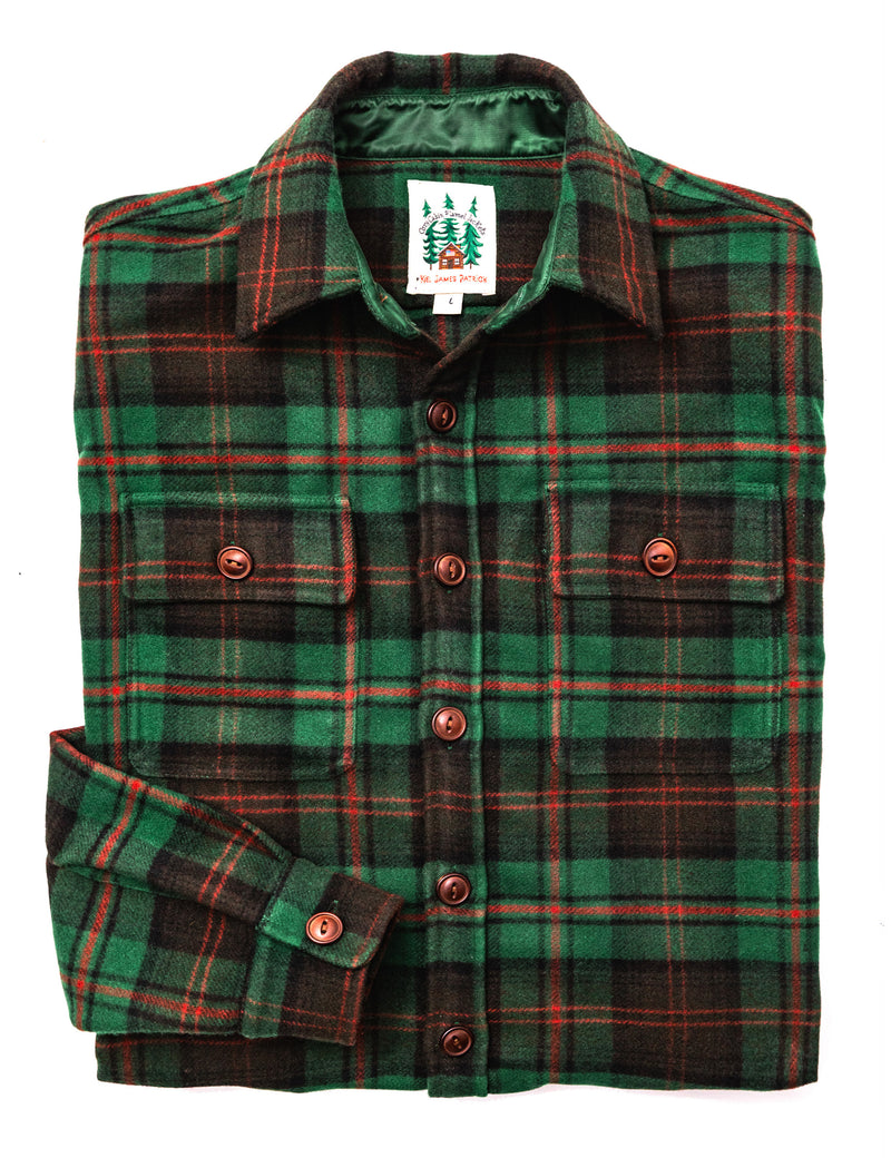 Berkshire Pine Plaid Shirt Jacket M Berkshire Pine Plaid Shirt Jacket M