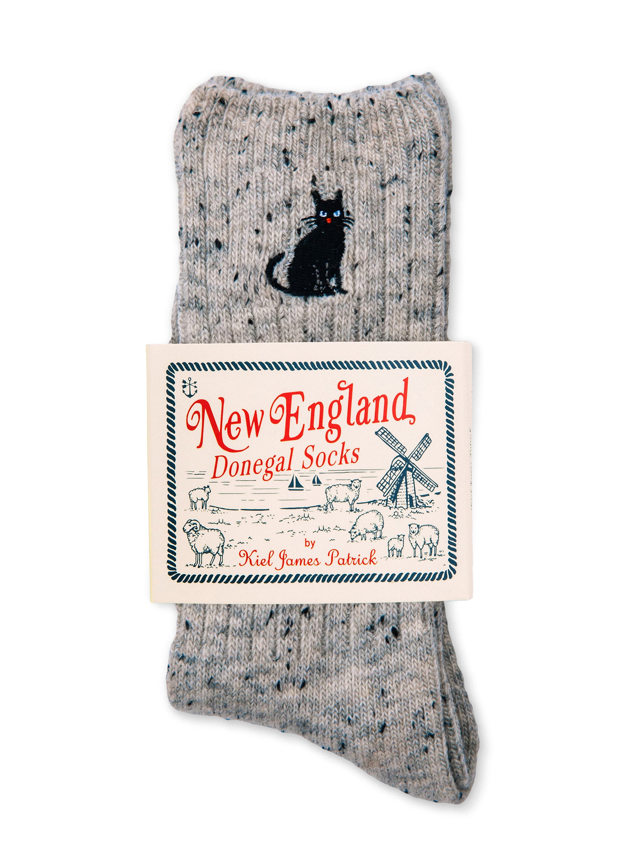 The Black Cat Donegal Sock