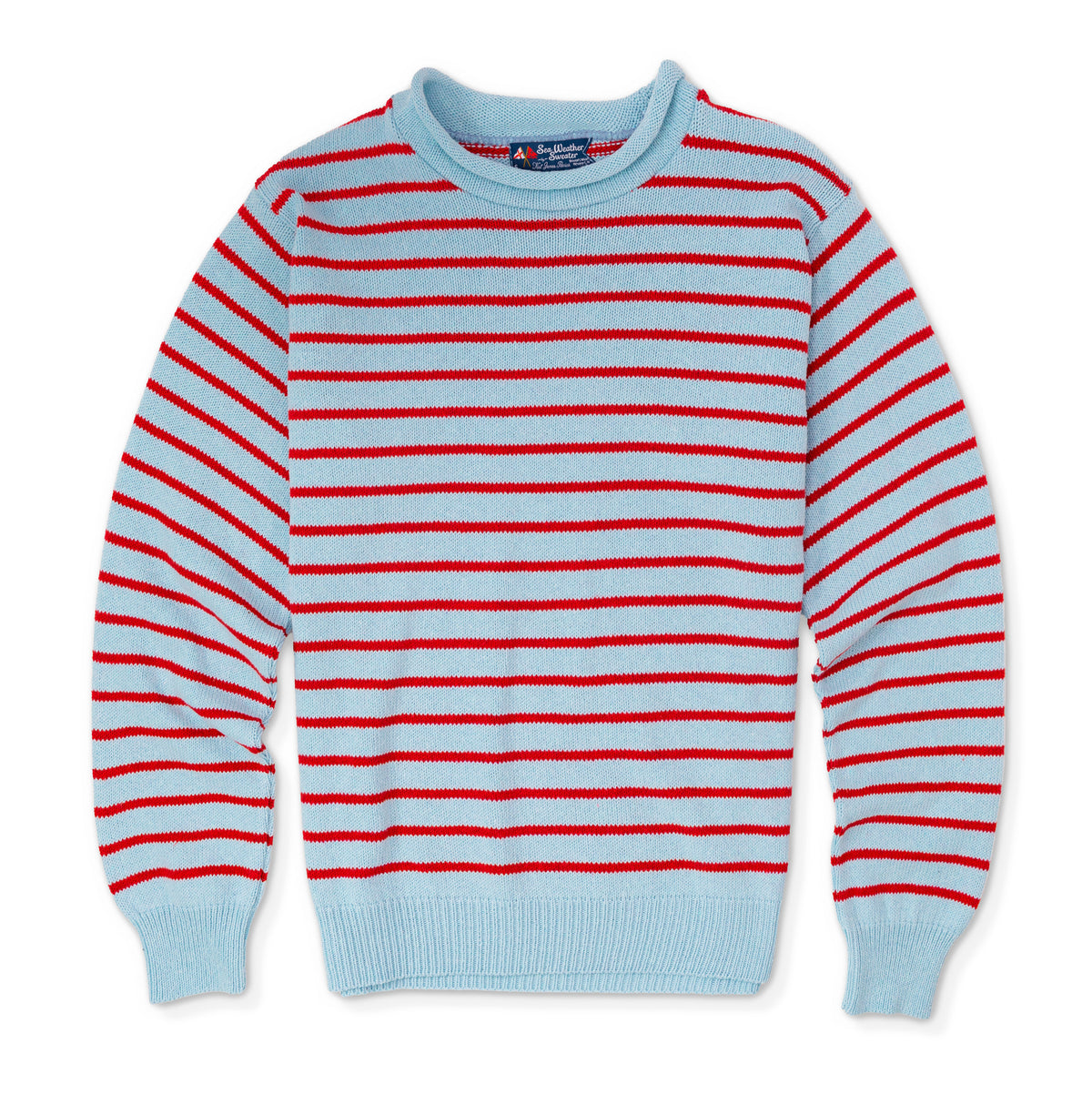 Blue Buoy Stripe Rollneck Sweater