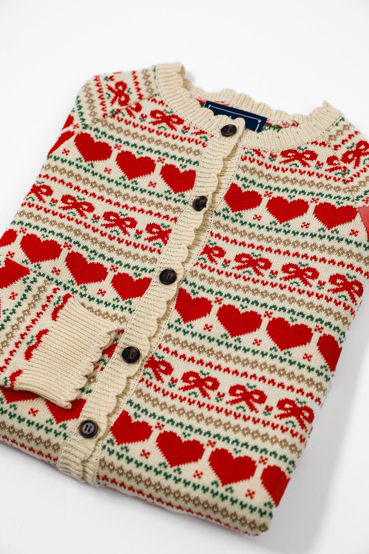 Bow & Heart Fair Isle Cardigan