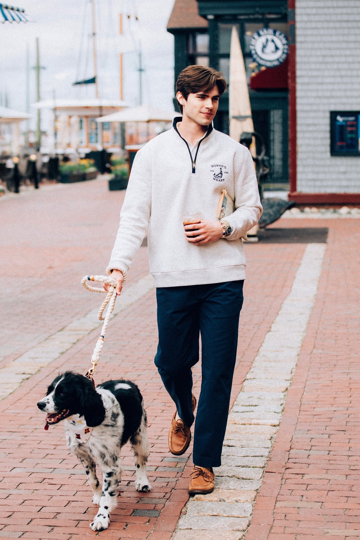 Bowen's Wharf Quarter Zip - Men's
