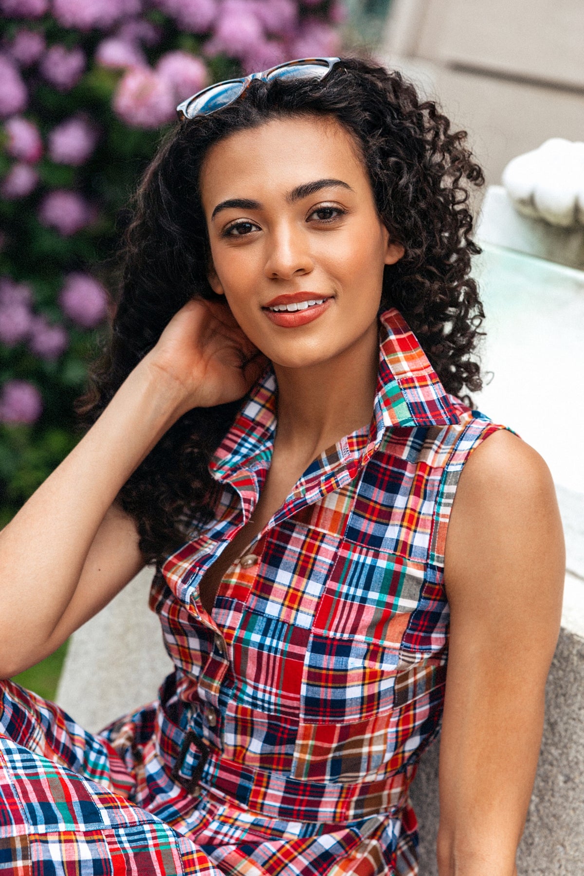 Bristol Patchwork Madras Shirtdress