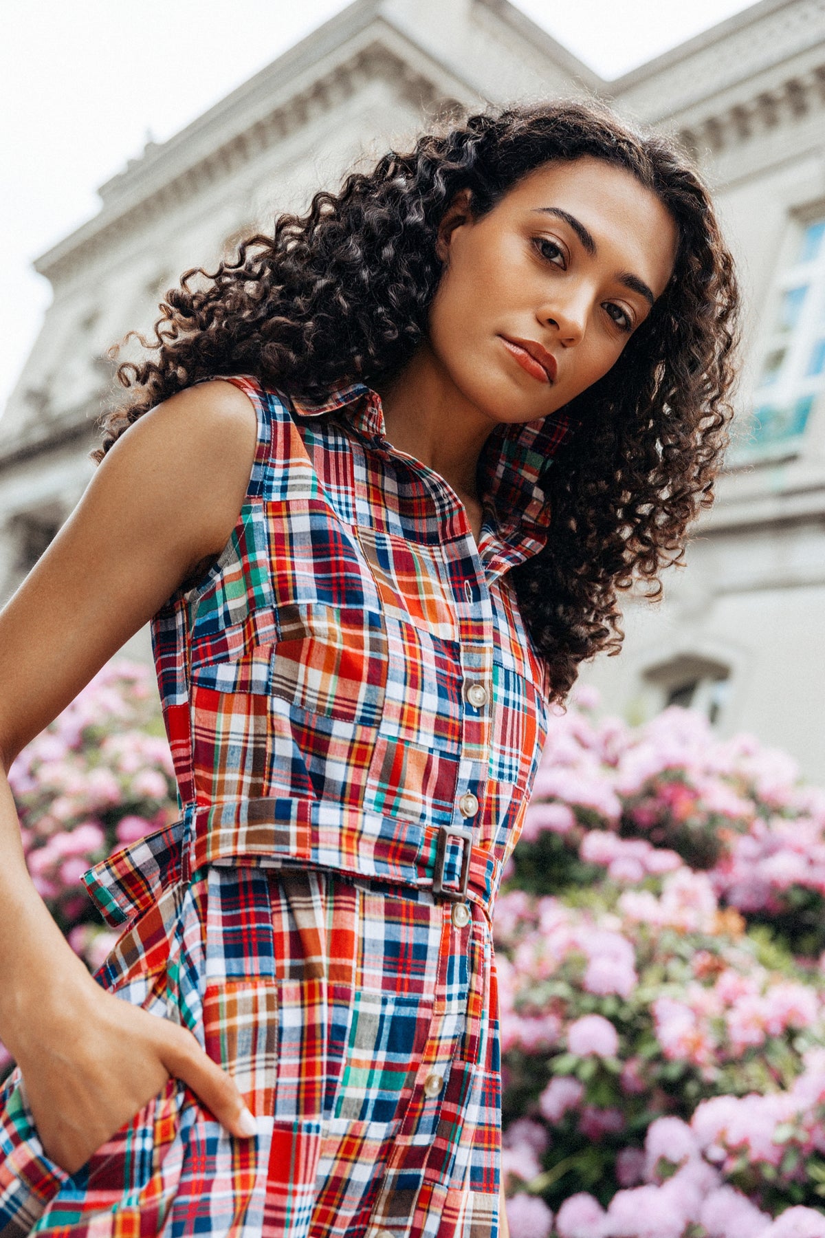 Bristol Patchwork Madras Shirtdress
