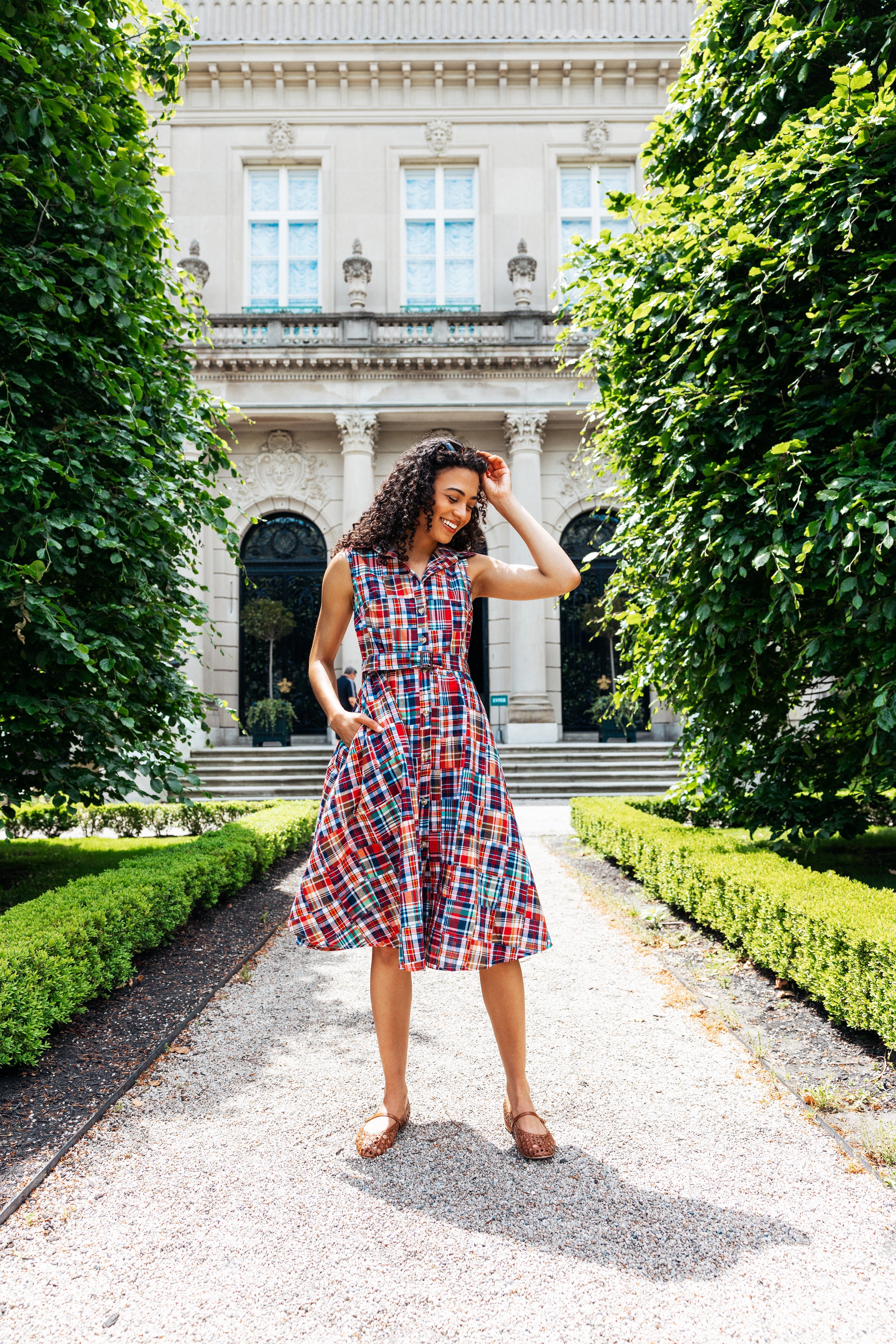 Bristol Patchwork Madras Shirtdress